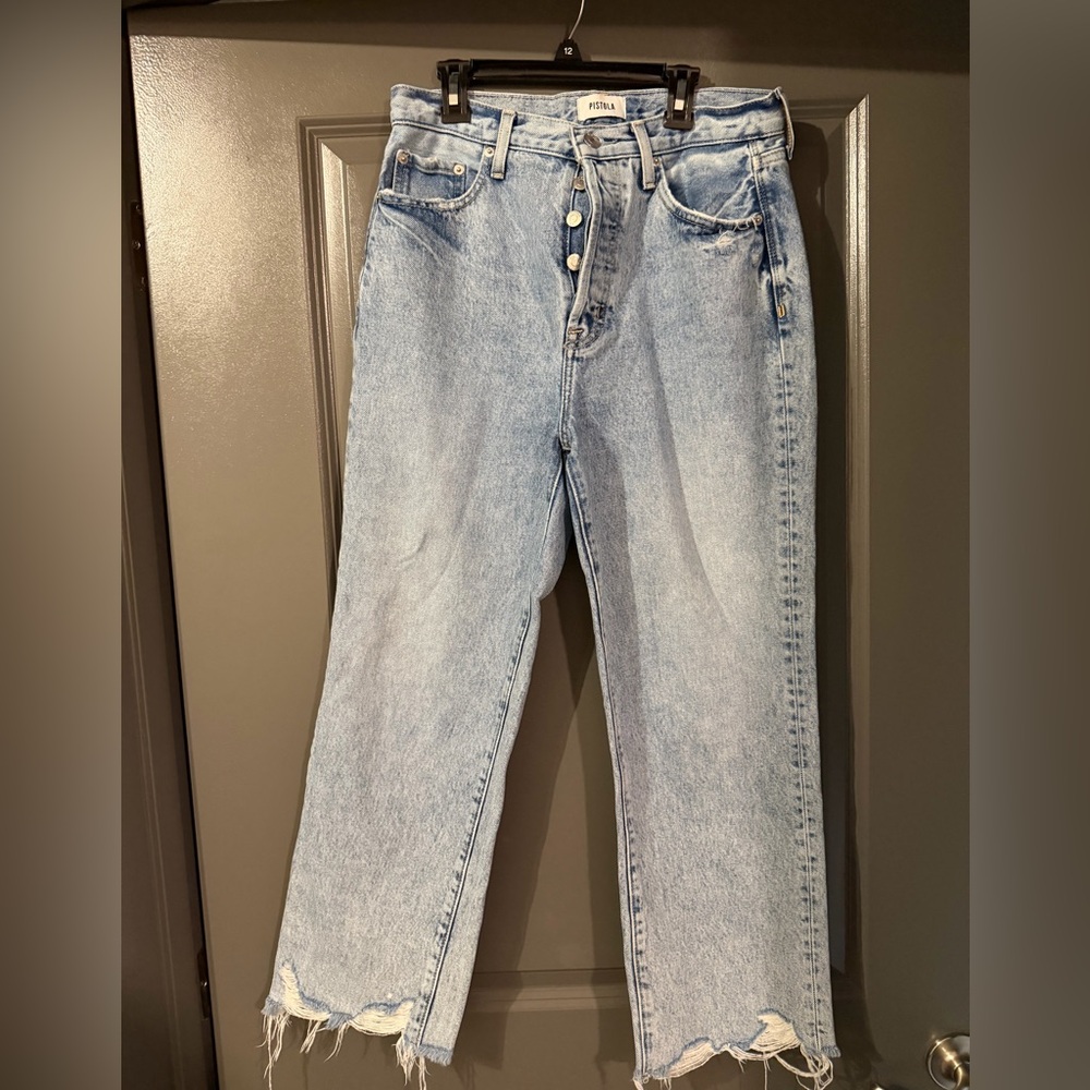 Pistola Cassie Super High Rise Straight Jeans